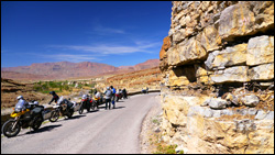 Motorcycles in the Atlas Mountains
