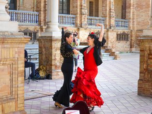 Flamenco dancer in Seville