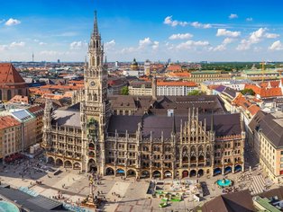 The Marienplatz in Munich