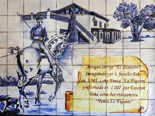 Azulejos en el Cortijo el Ventoro