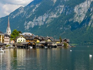 Hallstatt en el lago Hallstatt