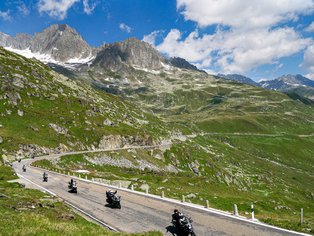 Hispania Tours Motorcycle Group at Furka Pass
