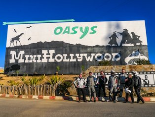 Grupo Hispania Tours en el estudio Mini Hollywood en el desierto de Tabernas