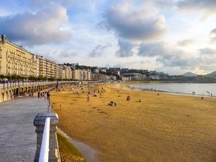 La Concha beach in San Sebastian