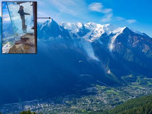 Chamonix und das Mont Blanc Massiv
