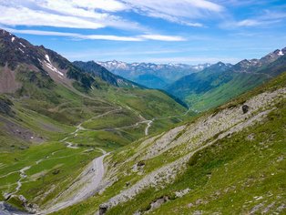 The Tourmalet Pass in France