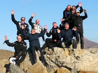 Motorcycle group at Alto de Velefique