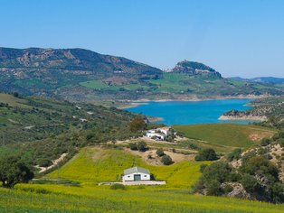 The reservoir in the Sierra de Grazalema