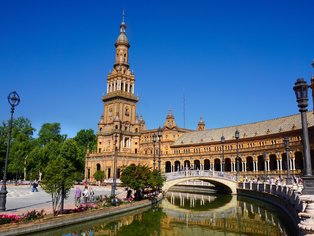 La plaza España de Sevilla