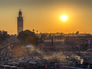 Koutubia mosque in Marrakesh